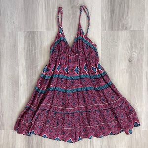 Forever 21 pink patterned dress